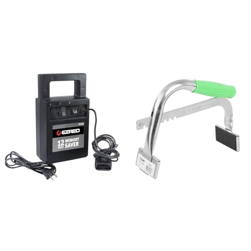 EZRED MS4000 Automotive Memory Saver with Built in Charger, Black & OEMTOOLS 25316 Battery Carrier, Grab, Lift, and Carry Top Post or Side Post Batteries, Rubber Pads Securely