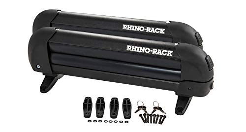 Rhino-Rack 13" Multi-Purpose Carrier for Skis, Snowboards, Fishing Rods, Skateboards, Kayak Paddles, Water Skis, etc Universal Mounting, Easy to Use, Locking, Lightweight & Heavy Duty for All Vehicles