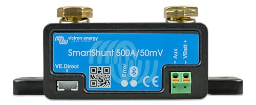 Victron Energy SmartShunt Battery Monitor (Bluetooth) - Victron Smart Shunt - 6.5V-70V, 500 amp