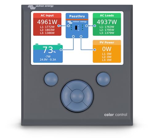 Victron Energy Color Control GX for System Monitoring and Full System Control