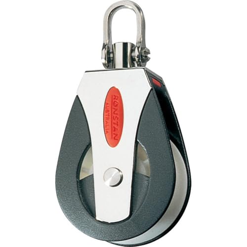 RONSTAN RF51100 Series 50 AP Block Universal Head Single Pulley, 3310 Lbs Load Capacity, 2" Sheave