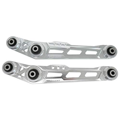 Truhart Rear Lower Control Arms Polished Compatible With 1988-1995 Civic 1990-2001 Integra