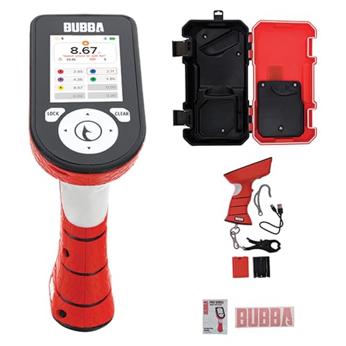 BUBBA Pro Series Smart Fish Scale - Tournament Fishing Tool with Bluetooth & Rechargeable Battery - 3 Modes, Digital Color Screen, 60lb Limit
