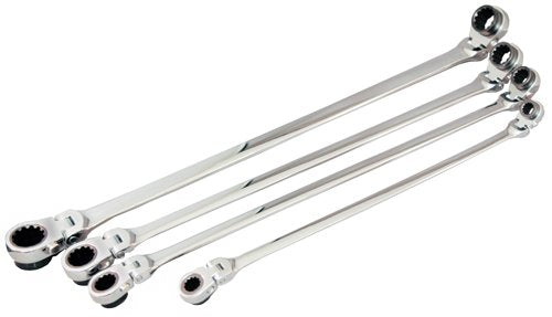 ATD Tools 99750 4-Piece 8 SAE Size X-Large Ratcheting Wrench Set