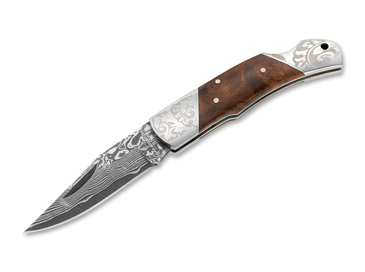 Magnum 01MB946DAM Damascus Duke Folding Knife with 2-1/2 in. Straight Edge Blade