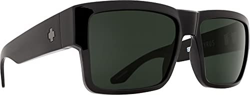 Spy Optic Cyrus Sunglasses, Black/Happy Gray/Green, 58 mm