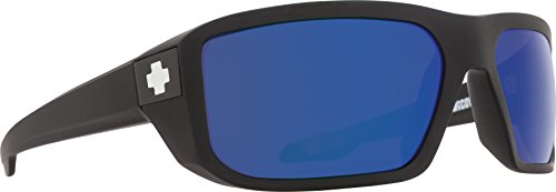 Spy Optic Wrap Mccoy w Mirror, Matte Black/Happy Bronze Polar & Blue Spectra, One Size
