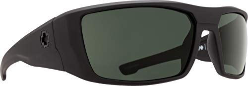 Spy Optic Wrap Dirk Soft Matte Black Happy Gray Green, Multi, One Size