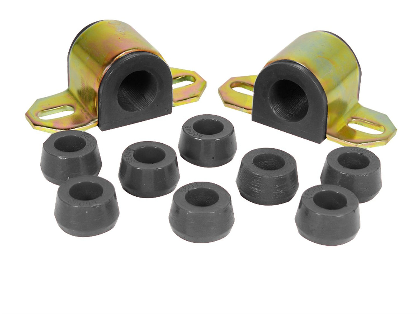 Prothane 1-1101-BL Black Front 15/16" Front Sway Bar Bushing Kit for Jeep CJ5 and CJ7