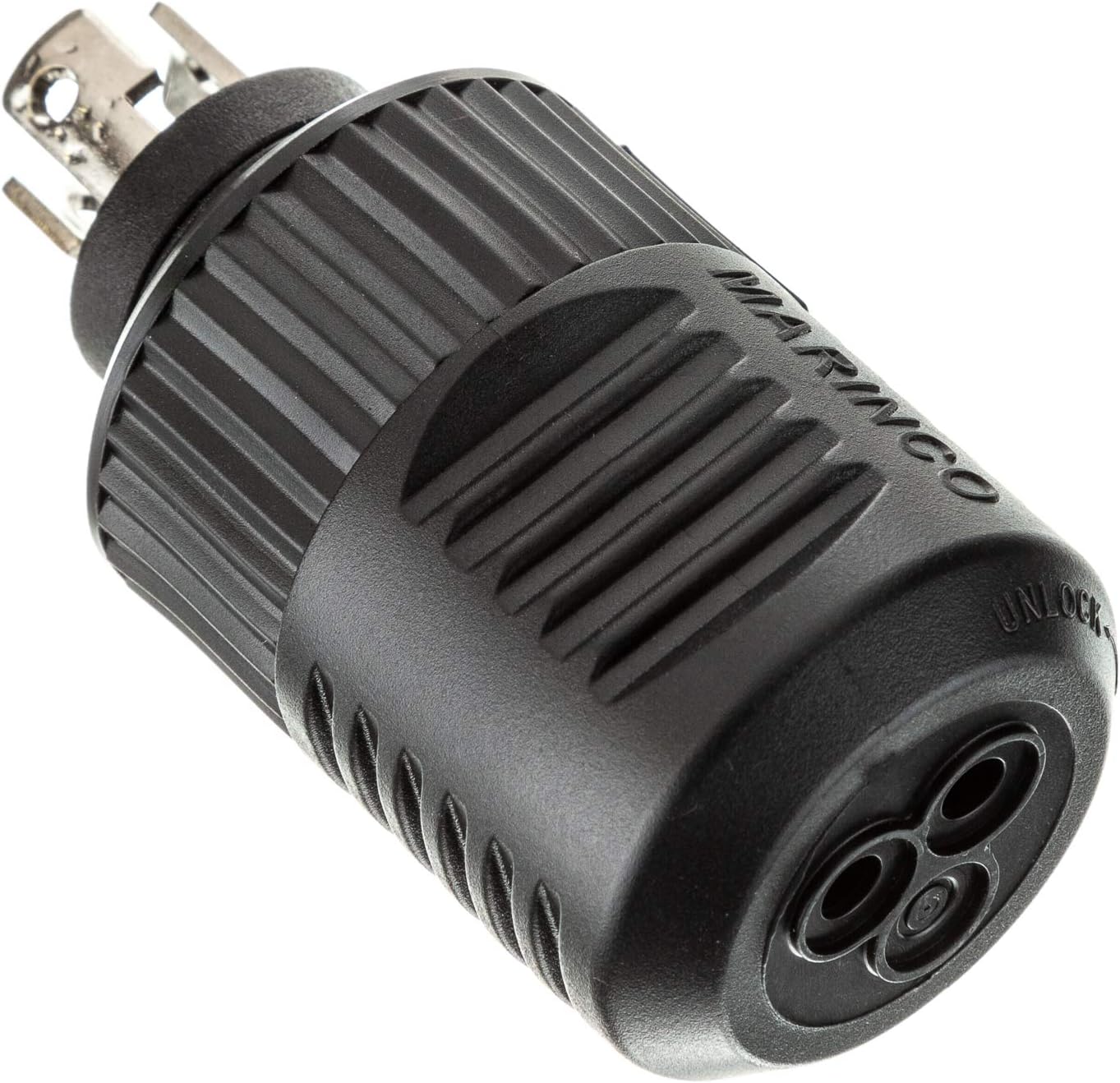 MotorGuide 8M0092065 Trolling Motor Replacement Plug — Medium Duty, Use with 16- to 8-Gauge Wire, Connects with Receptacle, Black