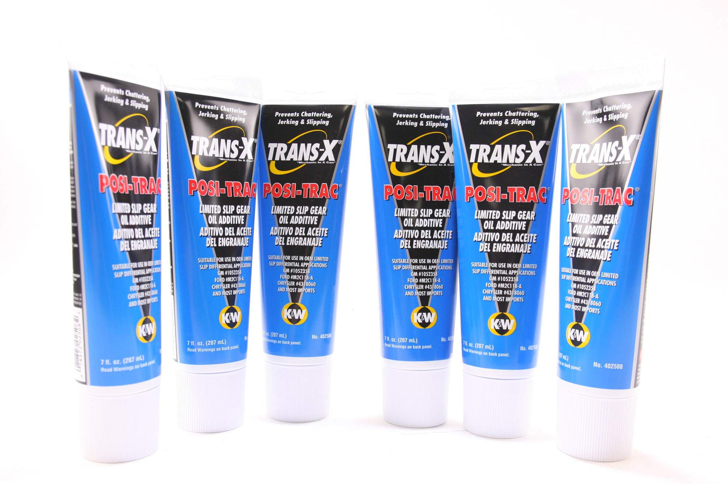 CRC Brakleen K&W 402508 Trans-X Posi Trac Limited Slip Gear Oil Additive - 7 Fl Oz (6 Pack)