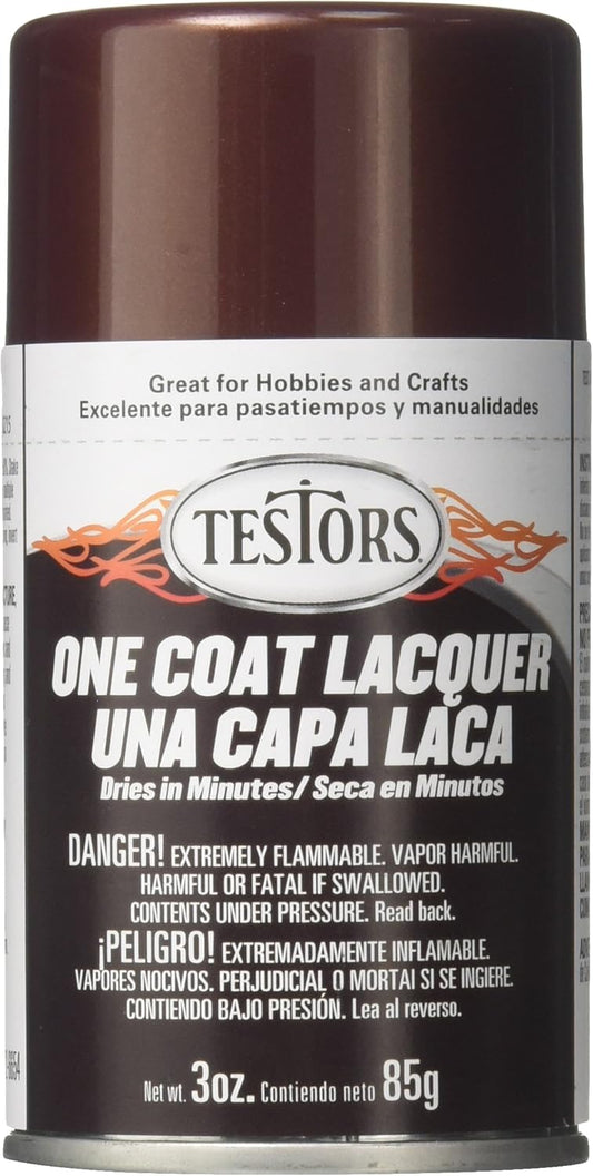 Testors 1848MT 3 oz. Lacquer Spray Gloss Paint, Root Beer