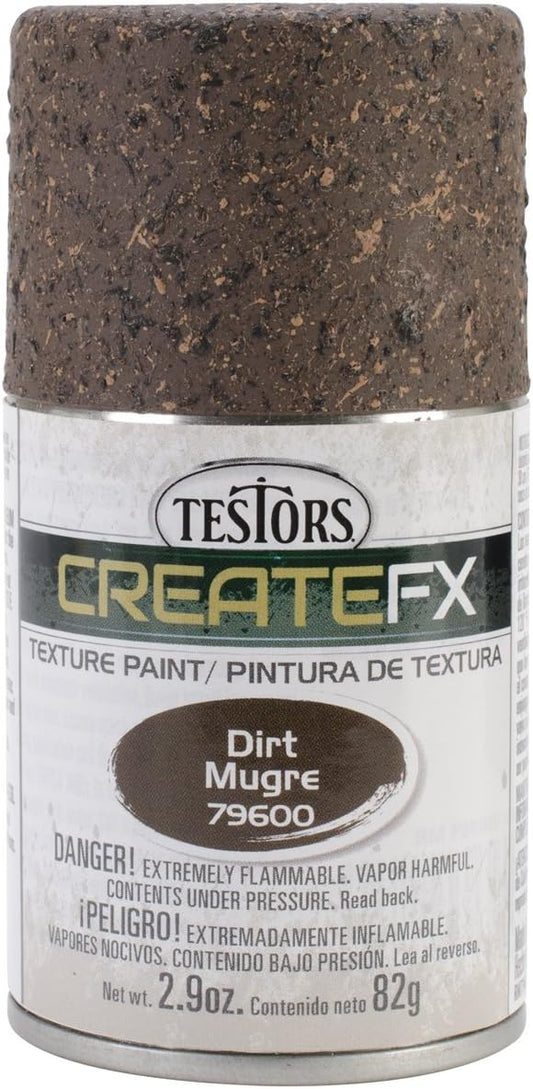 Testors Create FX Texture Spray Dirt 1OZ, Multicolor