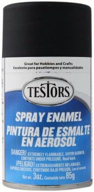 Testor's 1249T 3 Oz Black Flat Spray Enamel3