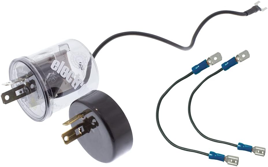 United Pacific 90649 LED Flasher w/Reverse Polarity Base & Extension Wires, 12-Volt, 20 Amp ONE Unit w/Base & Extension Wires