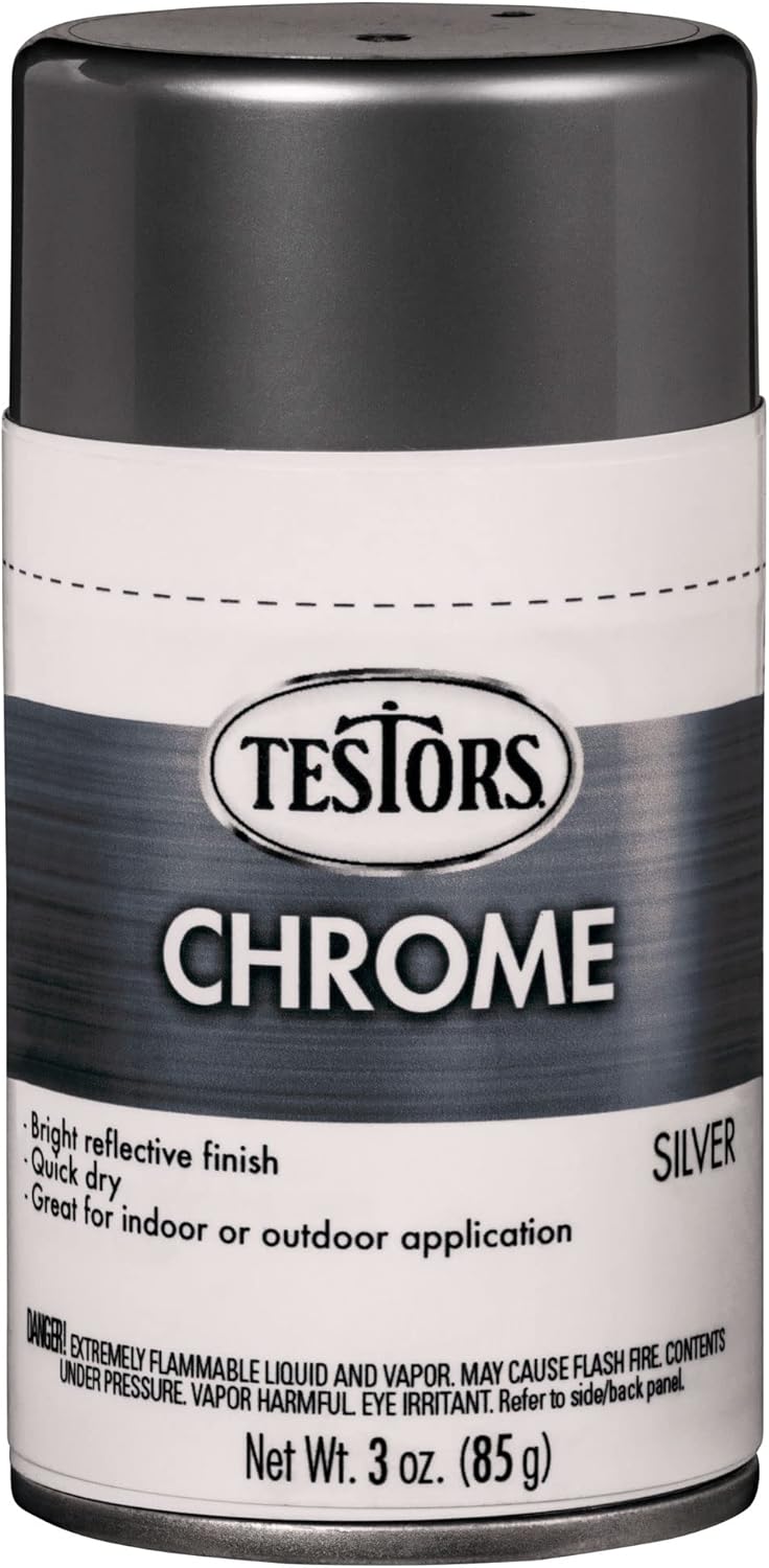 Testor Corp. Chrome Silver Auto Enamel Spray Paint
