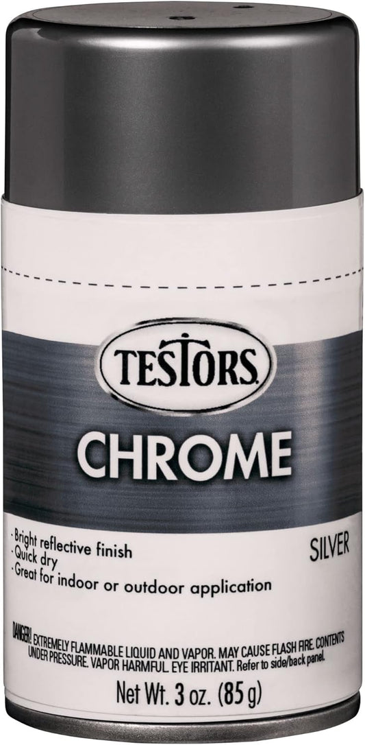Testor Corp. Chrome Silver Auto Enamel Spray Paint