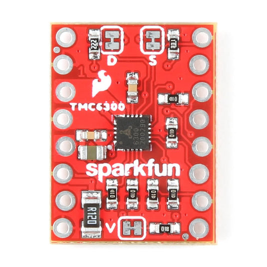 SparkFun Brushless Motor Driver - 3-Phase (TMC6300) Brushless Gimbal Motor, high-Side and Low-Side Control, 1.8V Regulated Power Output, Board Dimensions: (in) 0.80 x 0.60