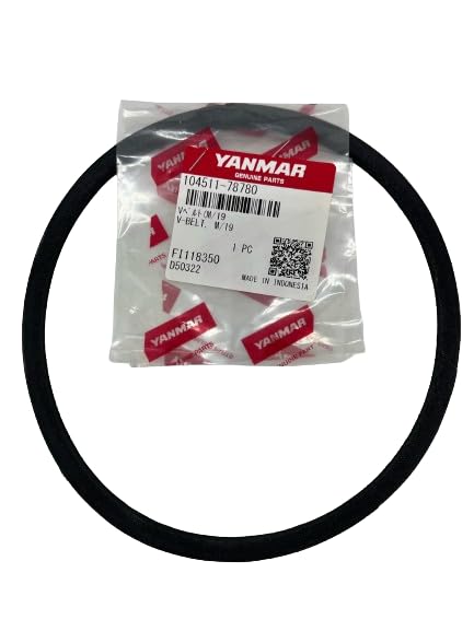 Yanmar 104511-78780 Belt Sea Water Pump "M/19" fits 2GM 2GMF 2GM20 2GM20F 2GM20FYEU 3GM 3GMF 3GM30 3GM30F 3GM30FYEU 2YM 3HM YSM Engines Model