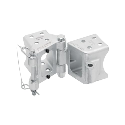 Fulton HDPB350101 Bolt On Folding Trailer Tongue Swing Away Hinge Kit for 2 Inch x 3 Inch Trailer Beams, 9,000 lbs. Capacity, Helps Reduce Trailer Length for Storage