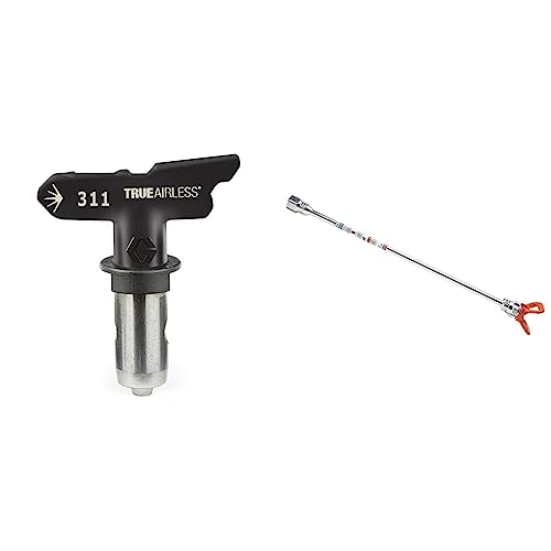 Graco TRU311 TrueAirless 311 Spray Tip & 243041 Magnum 15-Inch Tip Extension, Gray