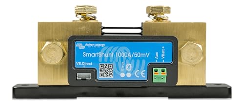 Victron Energy SmartShunt Battery Monitor (Bluetooth) - Victron Smart Shunt - 6.5V-70V, 1000 amp