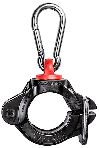 Tectran 3-In-1 AirPower Line TEC-360? Clamp | 360° Swivel | Stainless Steel Clip | Black | Tectran 9890ST360