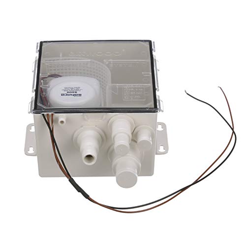 Attwood 4141-4 Shower Sump Pump System, 500 GPH Model, 12-Volt, 22-Inch Wire, Standard Box, ?-Inch Interior Diameter Outlet Hose