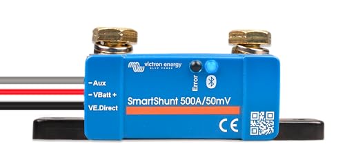 Victron Energy SmartShunt IP65 Battery Monitor (Bluetooth) - Victron Smart Shunt - 6.5V-70V, 500 amp