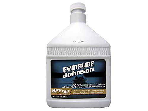 Evinrude Johnson/OMC New OEM HPF PRO Gearcase Lubricant 32oz. Qty 2, 0778755