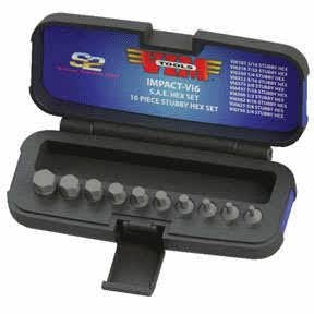 VIM Tools Vim-Impact-VI6 Metric Hex Set - 10 Piece
