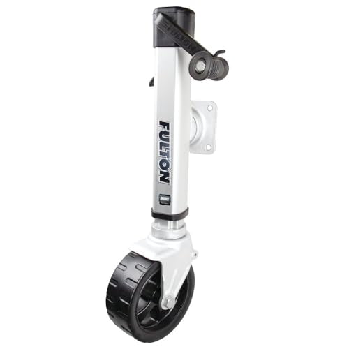 Fulton 1413040134 F2 Wide Track Trailer Tongue Jack, 1,600 lbs., silver