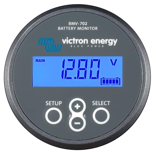 Victron Energy BMV-702 Battery Monitor with Shunt & Display - 6.5-95 VDC - Grey