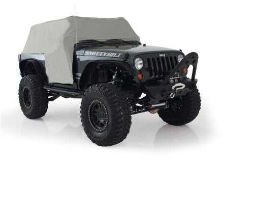 Smittybilt 1061 Gray Water-Resistant Cab Cover with Door Flap