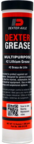 DEXTER 088-012-10 Multipurpose #2 Lithium Grease (14 oz.), 10 Pack