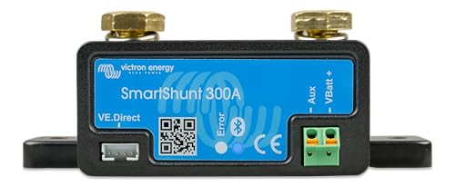 Victron Energy SmartShunt Battery Monitor (Bluetooth) - Victron Smart Shunt - 6.5V-70V, 300 amp
