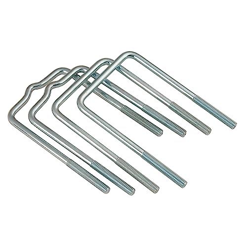 CE Smith - 11416 Straight (2) & Formed (2) Square U-Bolt Kit - 3/8" x 3-1/2" x 6"