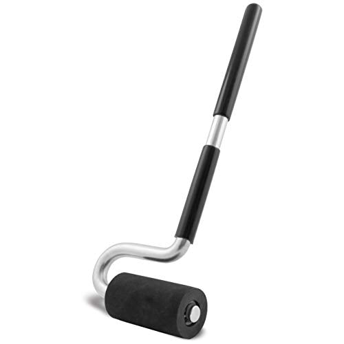 Fulton Long Handle J Roller with Thick Rubber Roller 1-1/2¡± in Diameter by 2-7/8¡± Wide For Veneers Laminate Wall Coverings and Edge Banding for Maximum Pressure Adhesion