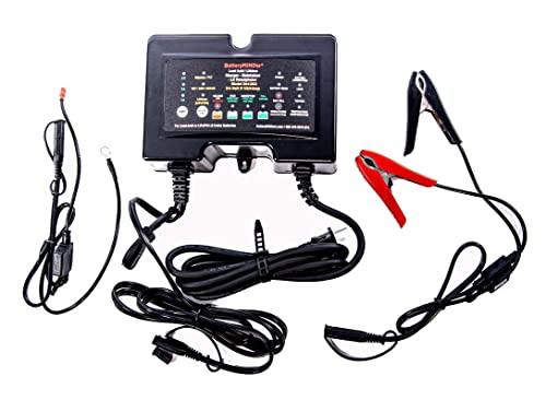 BatteryMINDer 244CEC2: 24 Volt- 1/2/4 AMP Battery Charger, Lithium (LiFePO4) Battery Maintainer, and Battery Desulfator - Designed for Trucks, Boats, RV, Generators