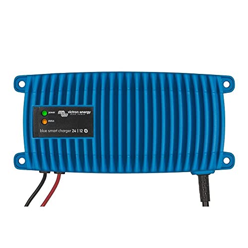 Victron Energy Blue Smart IP67 Smart Marine Battery Charger 24V 12A, Float & Trickle Charger and Desulfator for Boat, ATV, RV, Lithium and Deep Cycle Batteries