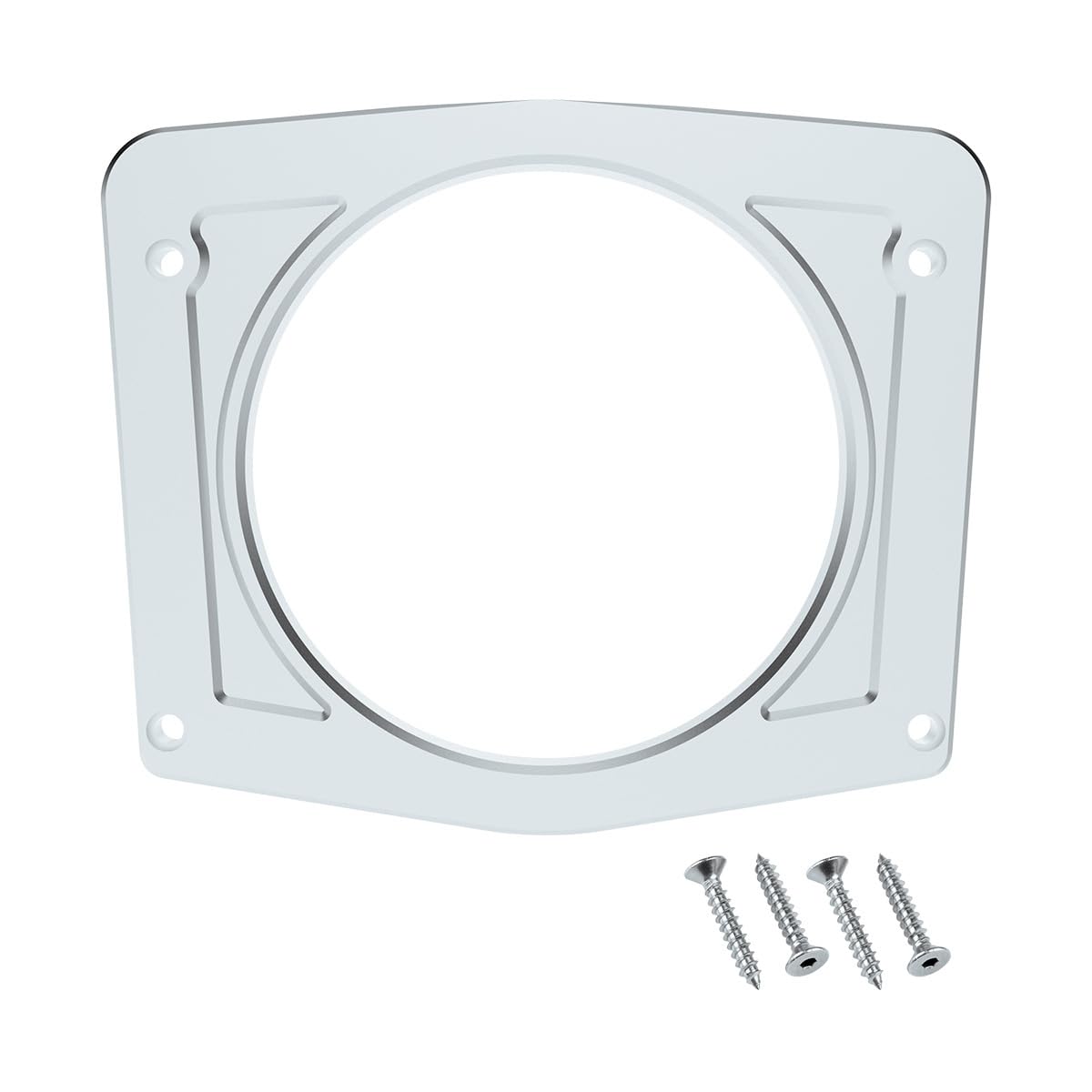 United Pacific 111128 CNC Milled Billet Aluminum Instrument Gauge Bezel for 1966-1977 Ford Bronco, Easy Install – Clear Anodized – ONE Unit