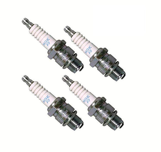 NGK Spark Plug BR8ES For Motorcycle, Marine, ATV and more - Copper Core, Nickel Electrode - Set of 4
