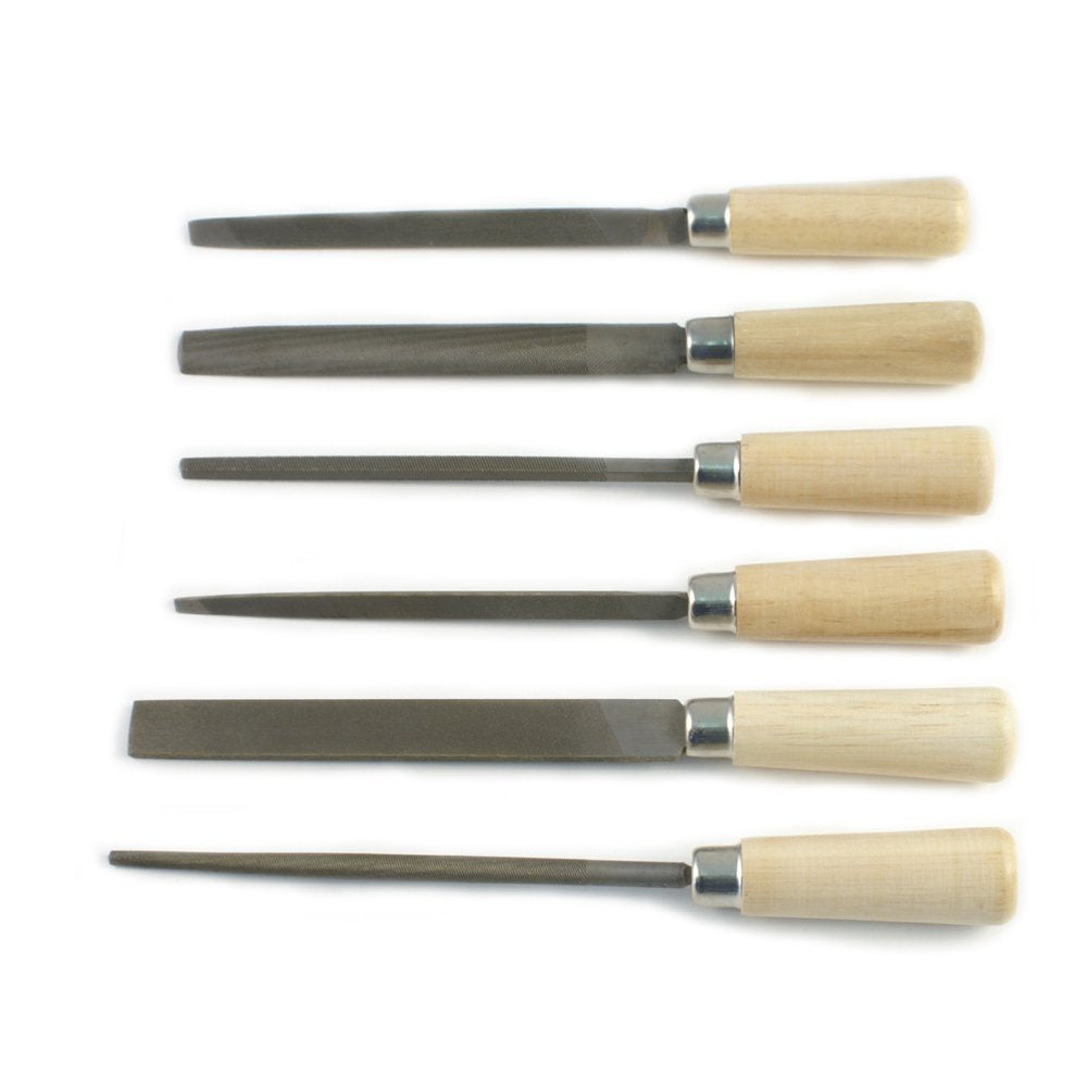 SFC TOOLS Utility File Set - 6 Pieces - Cut #2 - Metalsmith & Beading Jewelry Tools 32-510