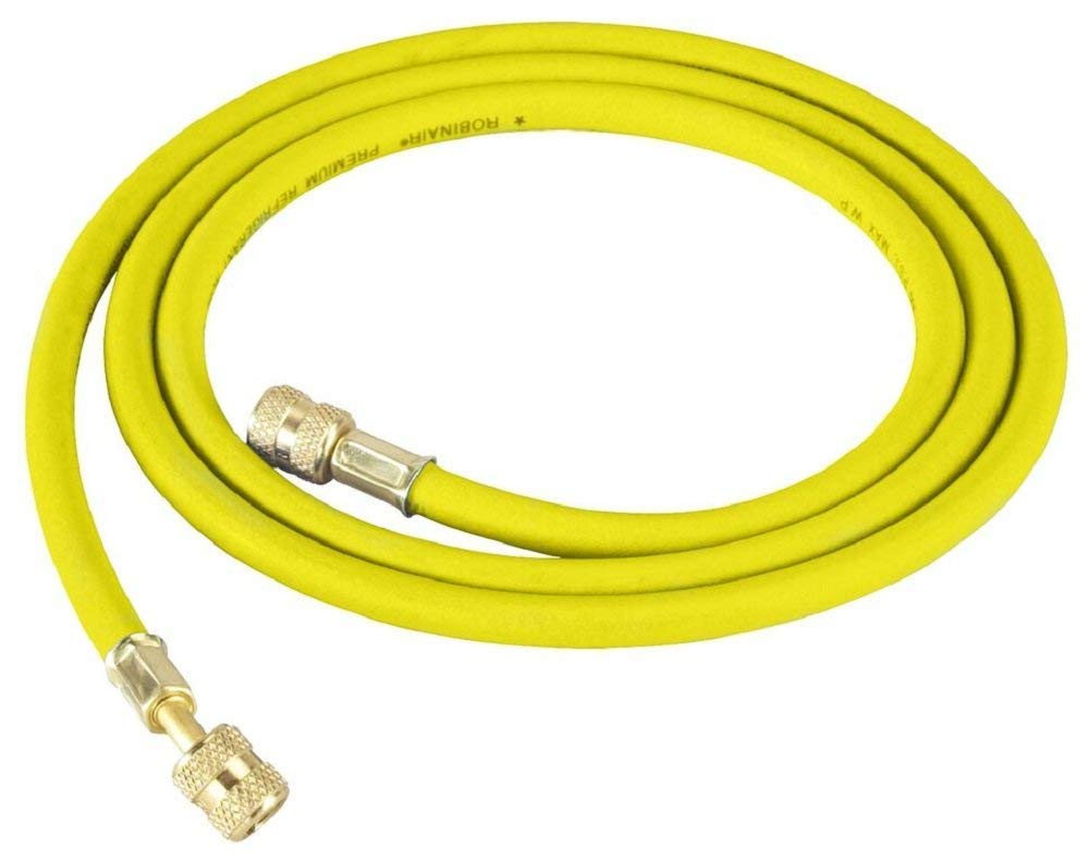 Robinair 31078 1/4 Premium Refrigerant Charging Hose - 72 Long, Yellow, Standard Fittings