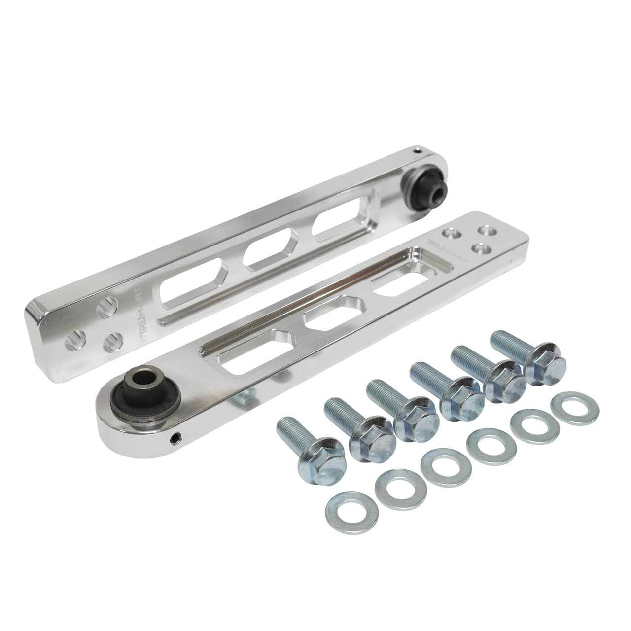 TruHart Rear Lower Control Arms POLISHED Compatible With 2002-2006 RSX / 2002-2007 ELEMENT