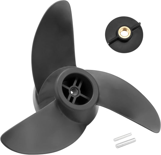 For MotorGuide Propeller 3 Blade Machete Compatible with MotorGuide 3.5" Motor Diameters, Machete III Black 3-Blade Prop Replacement Fit for MotorGuide R3 55lb,W55,Xi5 36v,75 Wireless Trolling Motor