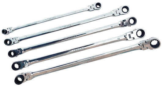 ATD Tools 99650 XL Ratcheting Wrench Set with 10 Metric Sizes - 5 Piece
