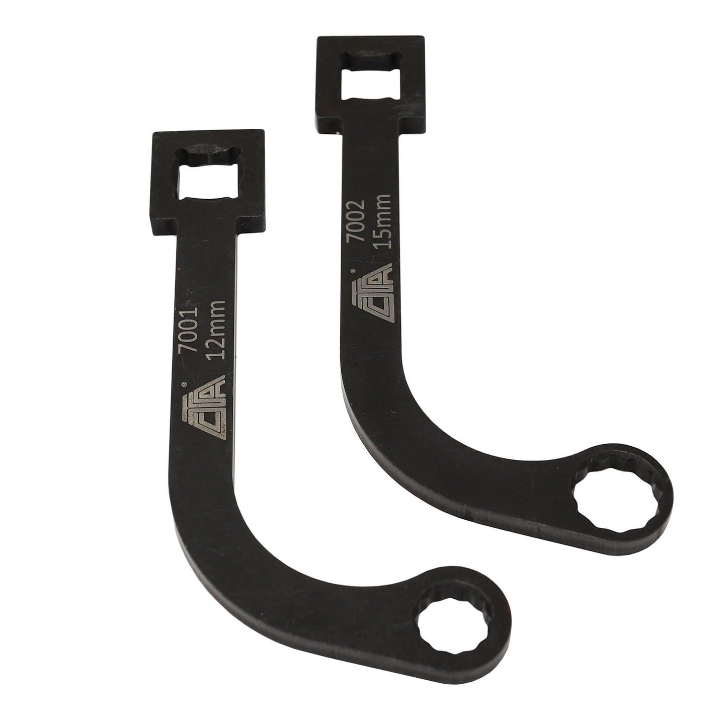 CTA Tools 7005 Turbo Wrench Set, 2pc -12mm & 15mm, Compatible with Cummins Tools, Fits 12mm & 15mm Turbocharger Bolts on ISB 5.9L and 6.7L Engines, Replacement for factory tool 9866B, 9866A, and 9866