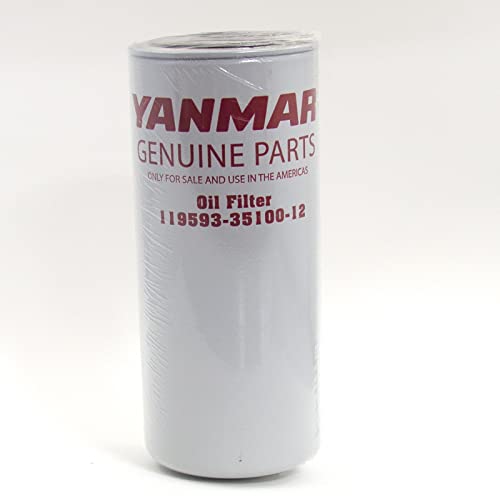 Genuine Yanmar 119593-35100-12 Oil Filter for 6LY, 6LYA, 6LY3, and 6LY2 Marine Engines