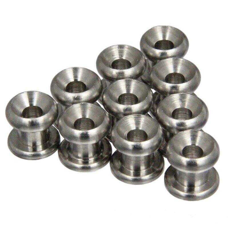 316 Stainless Steel Bungee Shock Cord Loop Tie Down, Knobs Canvas Cover (10Piece)
